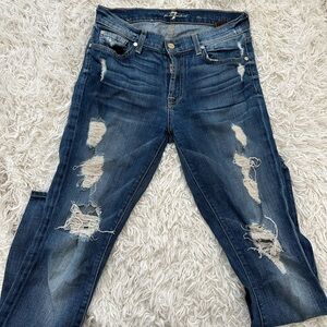 Skinny Jeans with Rips